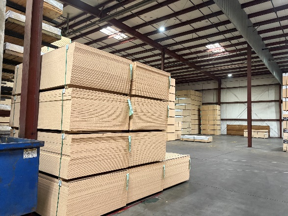 Interior of building 2 showing the storage area