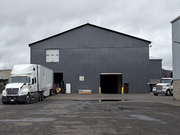South elevation of building 3, the storage building at 410 Chambers Street