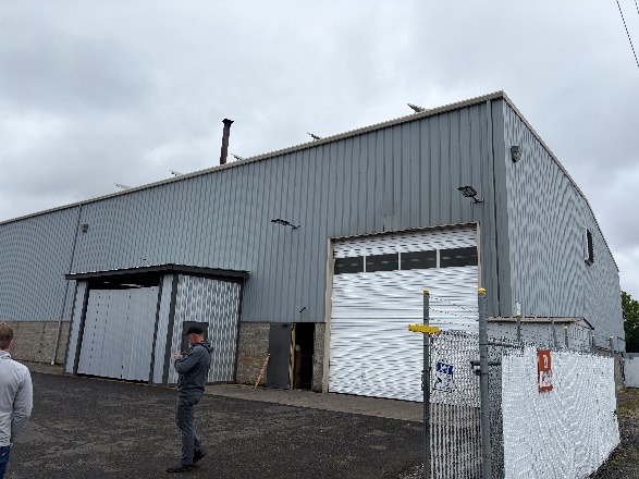 East elevation of building 4, the manufacturing building at 410 Chambers Street