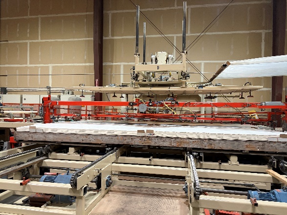 Paper laminate being applied to panels using static charge
