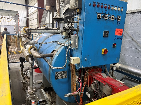 Thermal oil heater serving press line number 1 in building 3