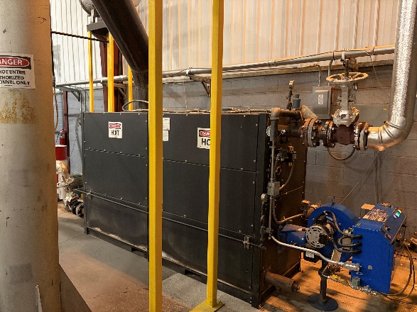 Thermal oil heater serving press line number 2 in building 3