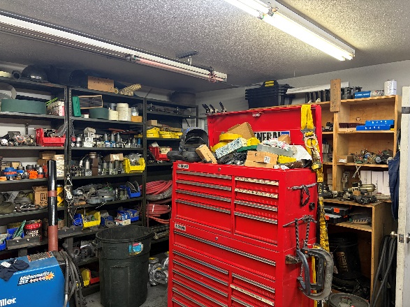 Maintenance shop area observed during the survey