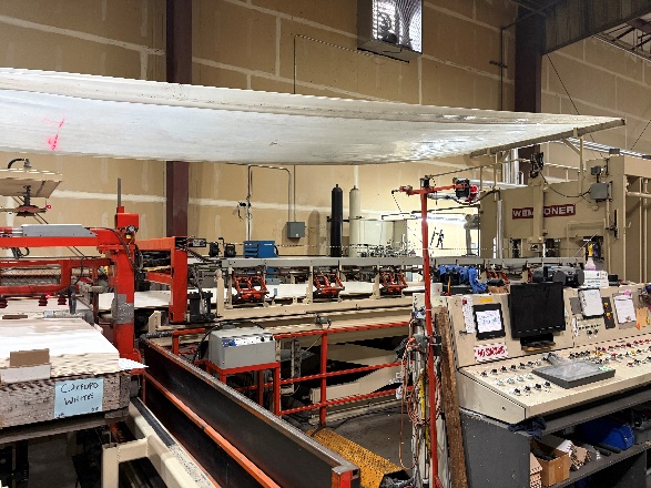 Interior of building 2 showing the press area